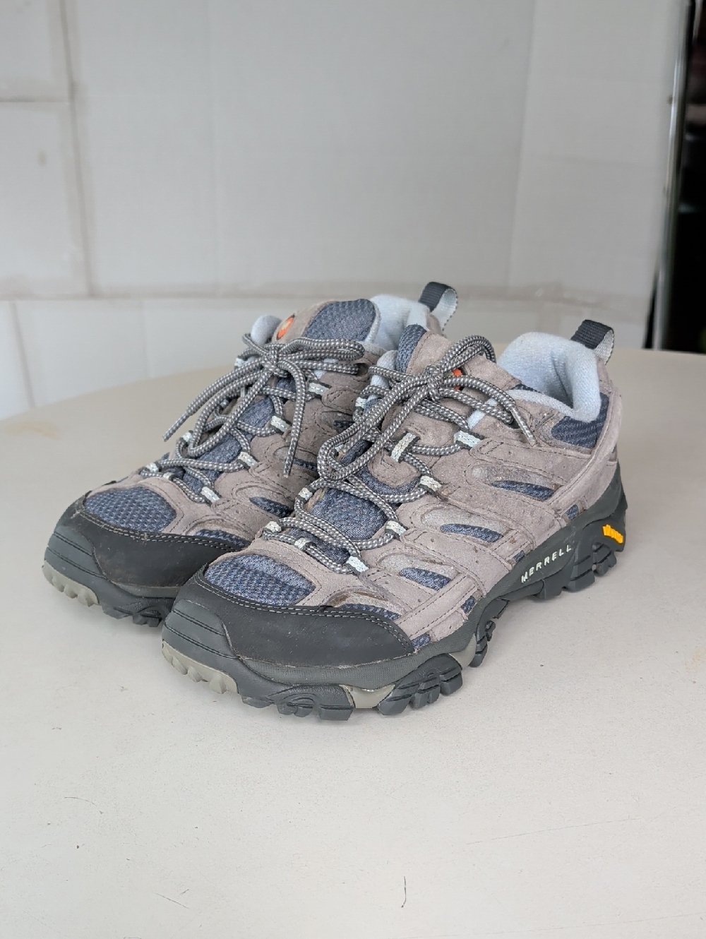 Merrell Smoke Gray Black Outdoor Trail Shoes Women SZ 10 Active Comfy Sturdy